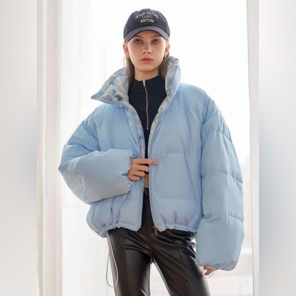 Reversible Puffer Coat - Picture 1 of 6